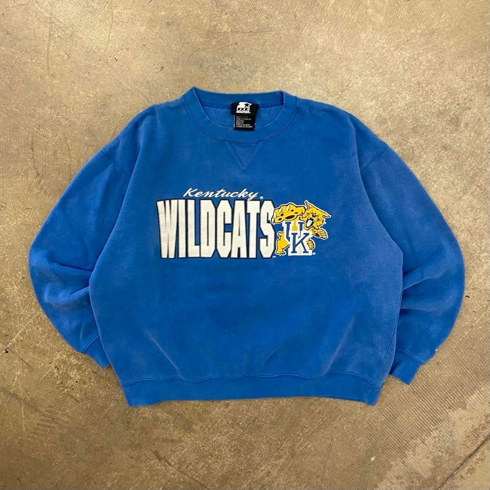 Vintage University of Kentucky Wildcats Starter 2000s Crewneck Sweatshirt Large
